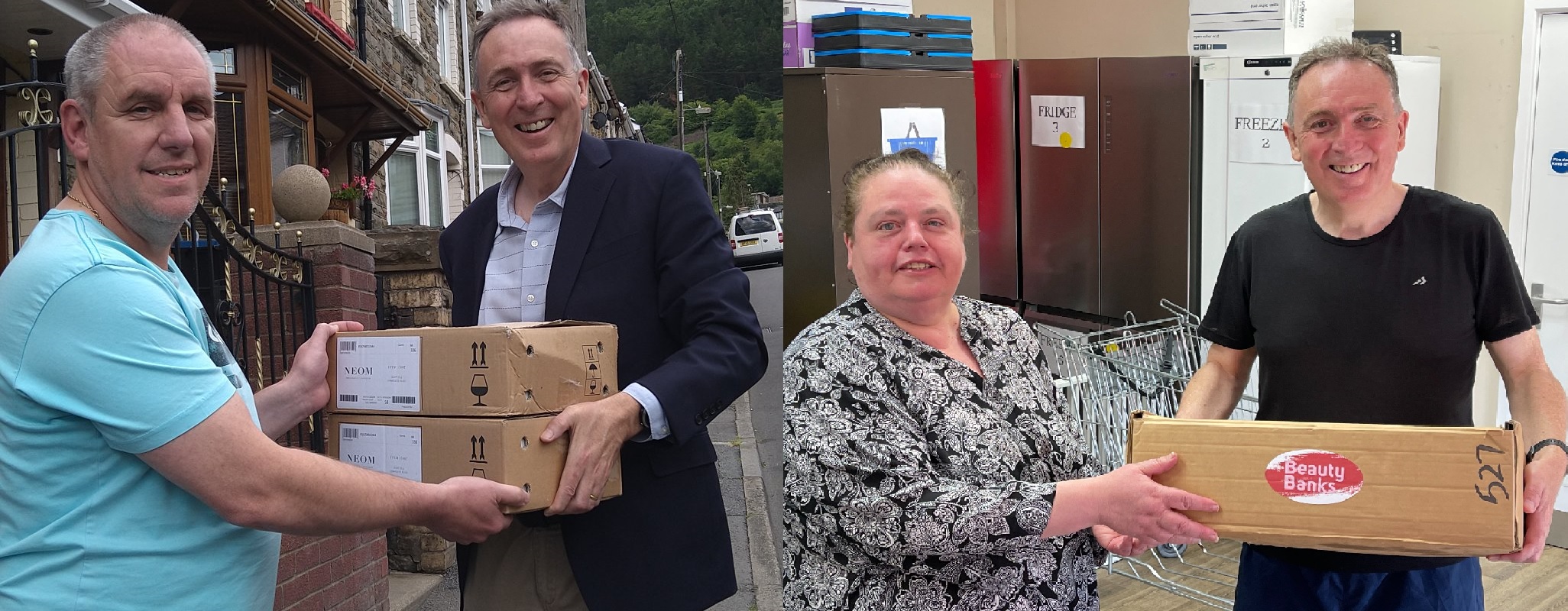 Nick Smith MP dropping off personal care and hygiene items to local Foodbanks
