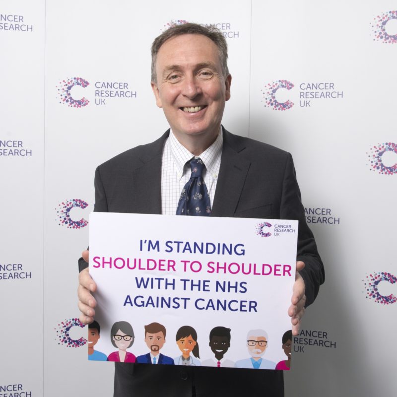 Nick Smith MP supporting the Cancer Research UK Roadshow